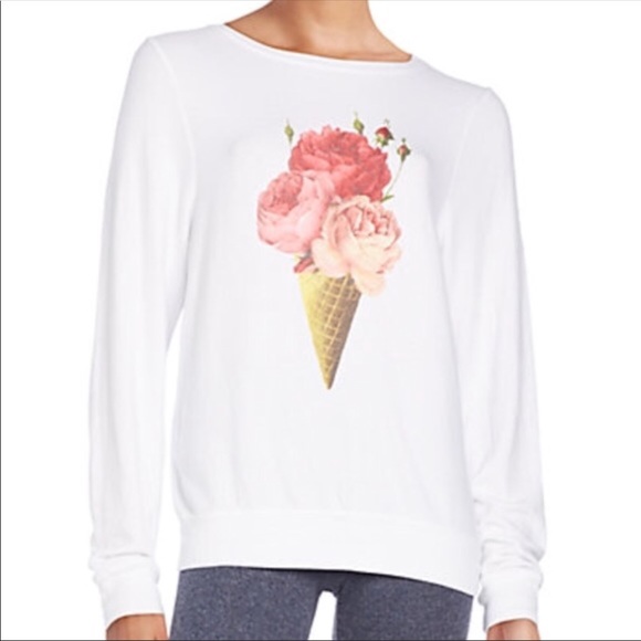 Wildfox Tops - Wildfox Floral Ice Cream Cone Top